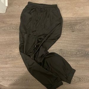 Silk Black Joggers -NWOT TALULAH